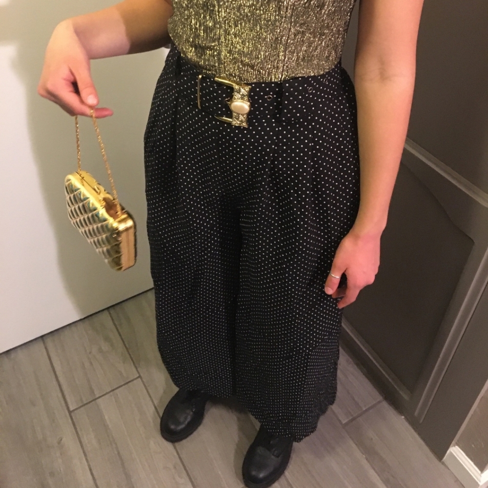 Epic vintage size medium wide leg pants with belt